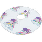 Jupon De Sapin En Polyester Brossé noël unicorne santa claus (Angle)