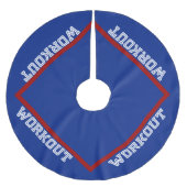 Jupon De Sapin En Polyester Brossé Noël WORKOUT (Devant)