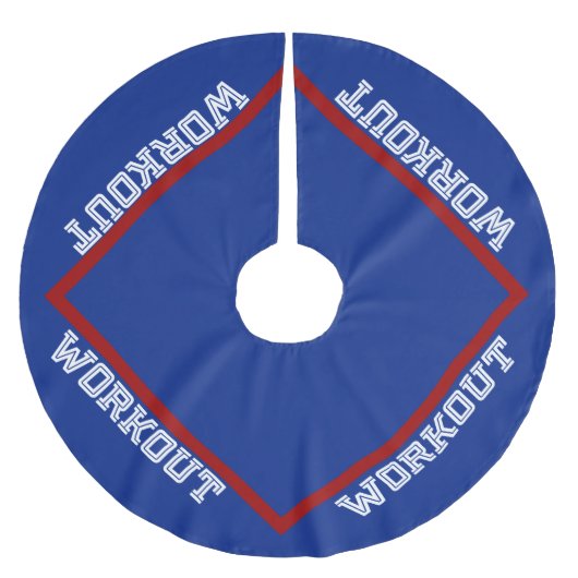 Jupon De Sapin En Polyester Brossé Noël WORKOUT (Devant)