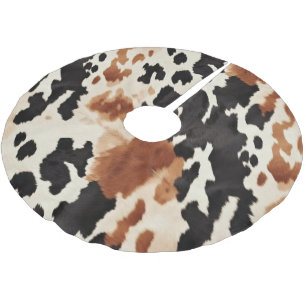 Jupon De Sapin En Polyester Brossé Noir Crème Brown