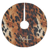 Jupon De Sapin En Polyester Brossé Noir Crème Brown Vachet Monogramme Or (Devant)