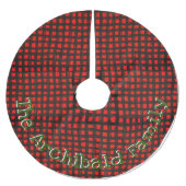 Jupon De Sapin En Polyester Brossé Nom personnalisé Déclenchement de la vérification  (Devant)