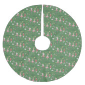 Jupon De Sapin En Polyester Brossé Nom personnalisé Nutcracker Ballet Ballerina Noël (Devant)