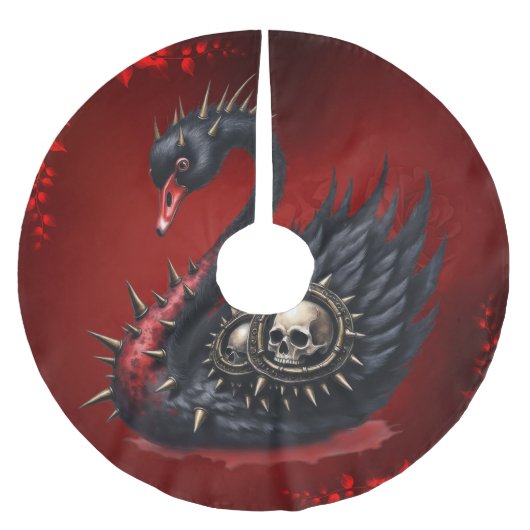 Jupon De Sapin En Polyester Brossé Not Your Average Swan – Spikes, Skulls & Sass. (Devant)