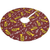 Jupon De Sapin En Polyester Brossé *Notes de musique Baritone Marching (Angle)