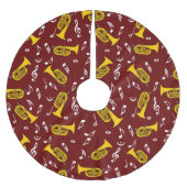 Jupon De Sapin En Polyester Brossé *Notes de musique Baritone Marching (Devant)