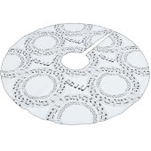 Jupon De Sapin En Polyester Brossé Notes musicales (Angle)