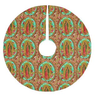 Jupon De Sapin En Polyester Brossé Notre Vierge Marie mexicain saint de Madame
