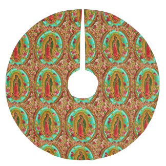 Jupon De Sapin En Polyester Brossé Notre Vierge Marie mexicain saint de Madame