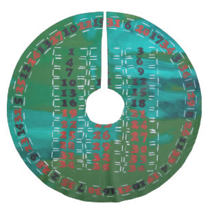 JUPON DE SAPIN EN POLYESTER BROSSÉ NOUVEAU MODÈLE ROULETTE