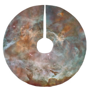 Jupon De Sapin En Polyester Brossé Nuages sombres de Carina Nebula Hubble Space