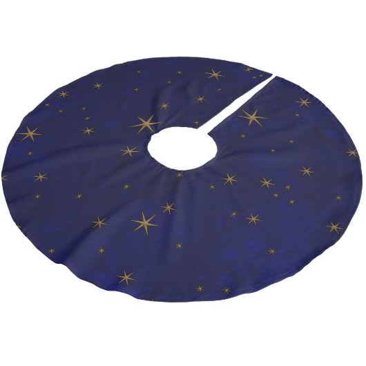 Jupon De Sapin En Polyester Brossé Nuit étoilée céleste (Angle)