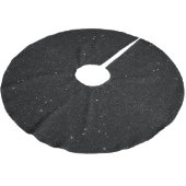 Jupon De Sapin En Polyester Brossé Nuit étoilée majestueuse noire et blanche de (Angle)