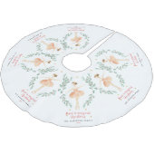 Jupon De Sapin En Polyester Brossé Nutcracker aquarelle botanique joli Noël (Angle)