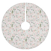 Jupon De Sapin En Polyester Brossé Nutcracker aquarelle vacances Brossé Polyeste (Devant)