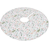 Jupon De Sapin En Polyester Brossé Nutcracker aquarelle vacances Brossé Polyeste (Angle)