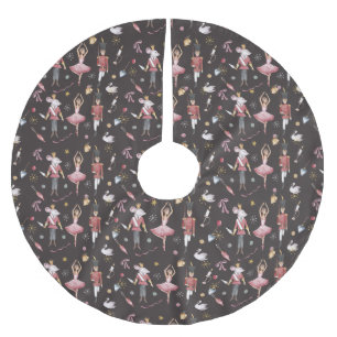 Jupon De Sapin En Polyester Brossé Nutcracker Ballerina cadeaux de Noël