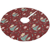 Jupon De Sapin En Polyester Brossé Nutcracker Ballerina cadeaux de Noël (Angle)