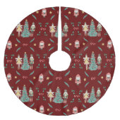 Jupon De Sapin En Polyester Brossé Nutcracker Ballerina cadeaux de Noël (Devant)