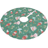 Jupon De Sapin En Polyester Brossé Nutcracker Ballerina cadeaux de Noël (Angle)