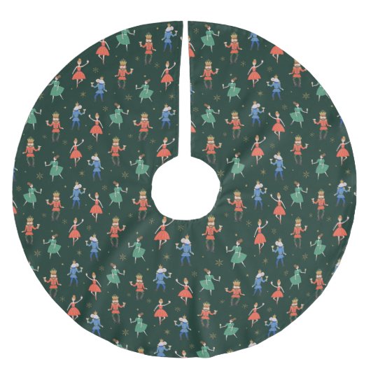 Jupon De Sapin En Polyester Brossé Nutcracker Cocktail Party Christmas (Devant)