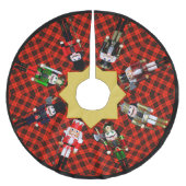 Jupon De Sapin En Polyester Brossé Nutcrackers et Red Plaid (Devant)