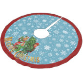 Jupon De Sapin En Polyester Brossé Obtenir l'arbre de Noël (Angle)