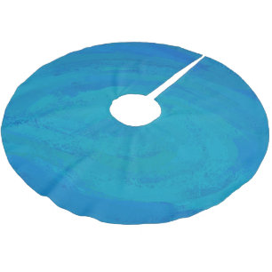 Jupon De Sapin En Polyester Brossé Océan bleu