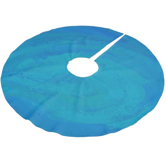 Jupon De Sapin En Polyester Brossé Océan bleu (Angle)
