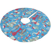 Jupon De Sapin En Polyester Brossé océanique noël sirène marine méduse (Angle)