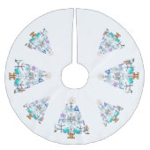 Jupon De Sapin En Polyester Brossé Oh Chemistry, Oh Chemist Tree (Devant)