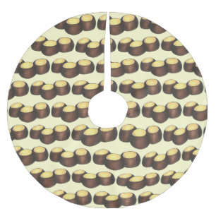 Jupon De Sapin En Polyester Brossé Ohio OH Beurre d'arachide Buckeye Buck Eye Nut Can
