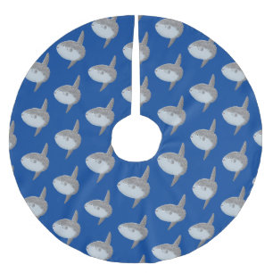 Jupon De Sapin En Polyester Brossé Oiseau de mer mola mola mignonne caricature
