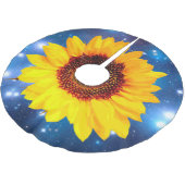 Jupon De Sapin En Polyester Brossé Only a Sunflower Blossom + your text & ideas (Angle)