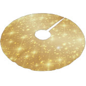 Jupon De Sapin En Polyester Brossé Or brillant (Angle)