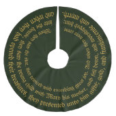 Jupon De Sapin En Polyester Brossé Or et encens franc et myrrhe (Devant)