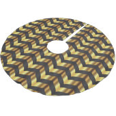 Jupon De Sapin En Polyester Brossé or gatsby chevron xmas (Angle)