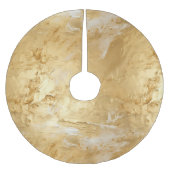 Jupon De Sapin En Polyester Brossé Or peint (Devant)