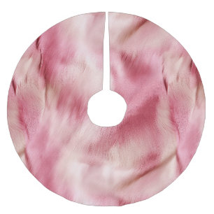 Jupon De Sapin En Polyester Brossé Or Rose Blanc Animal