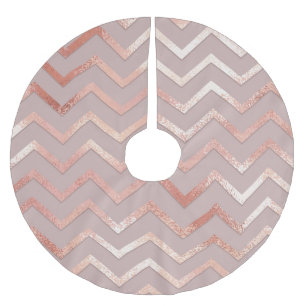 Jupon De Sapin En Polyester Brossé or rose : élégant motif vintage.