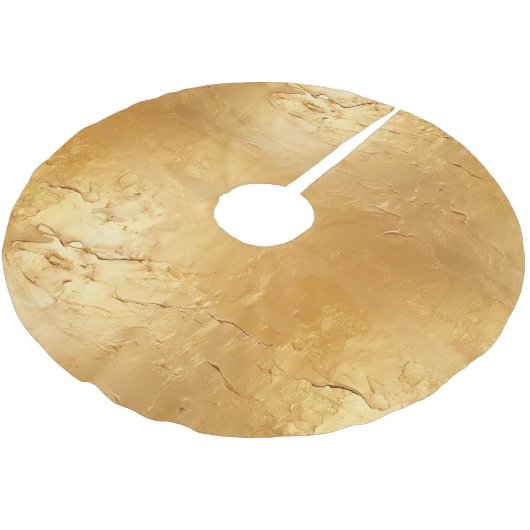 Jupon De Sapin En Polyester Brossé Or Sun (Angle)