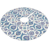 Jupon De Sapin En Polyester Brossé Ornement floral : Motif arabe traditionnel. (Angle)