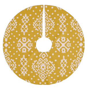 Jupon De Sapin En Polyester Brossé Ornement folklorique Ikat - texture ethnique.