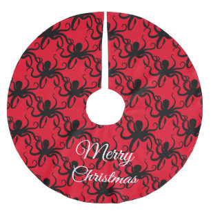 Jupon De Sapin En Polyester Brossé Otopus Silhouette Thunder_Cove