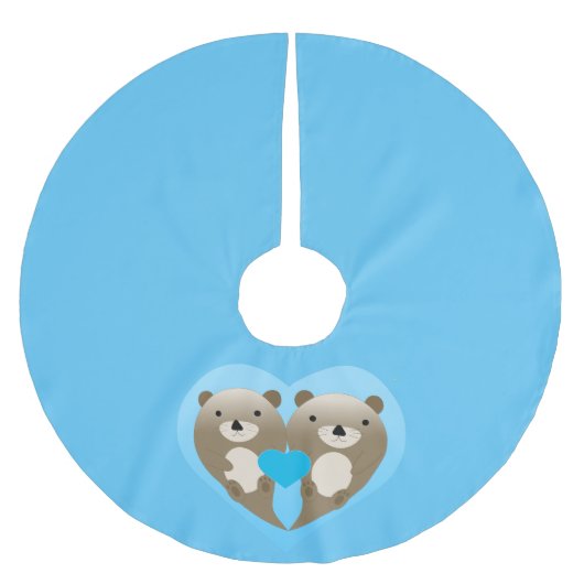 Jupon De Sapin En Polyester Brossé Otter Love (Devant)