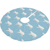 Jupon De Sapin En Polyester Brossé Ours polaire aquarelle (Angle)