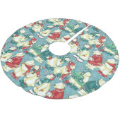 Jupon De Sapin En Polyester Brossé Ours polaires adorables (Angle)