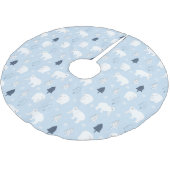 Jupon De Sapin En Polyester Brossé Ours polaires mignons (Angle)