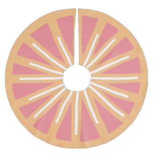 Jupon De Sapin En Polyester Brossé Paillette en agrumes rose et orange