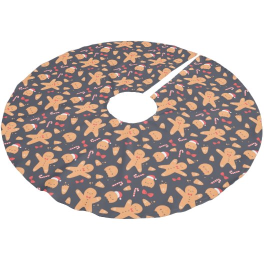 Jupon De Sapin En Polyester Brossé Pain d'épices (Angle)